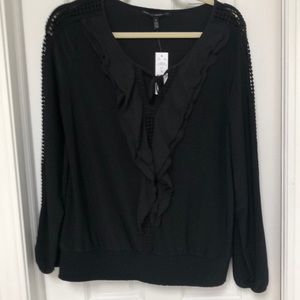 WHBM Black Blouse